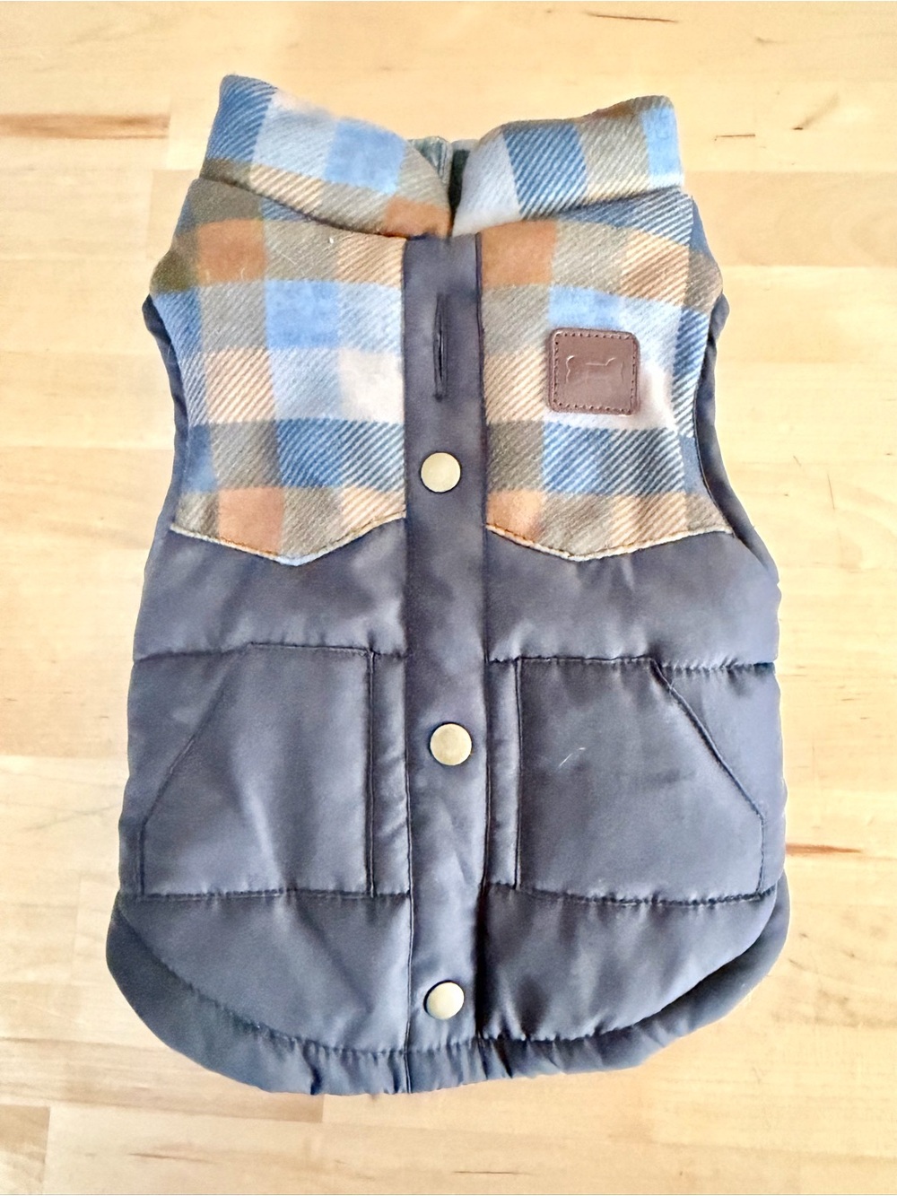 Pup Crew Small Plaid Dog Vest